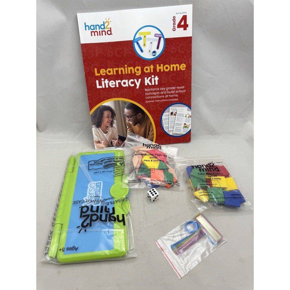 Hand2Mind Literacy Grade 4 Learning Home Kit Workbook Homeschool 4th 93744